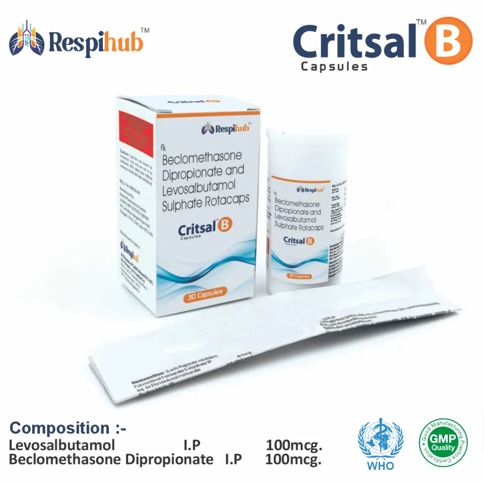 Levosalbutamol 100mcg + Beclomethasone Dipropionate 100mcg RotaCaps at Best Price in PCD Medical Pharma for Respiratory Care